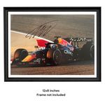 Max Verstappen Hand Signed Formula 1 12x8 " Photo - PSA Approved & Verified COA