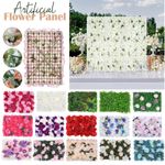 Artificial Flower Wall Panels Wedding Home Decor Backdrop Floral Backgrounds