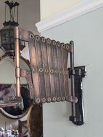 Vintage Walligraph Scissor Wall Mount  With Extender Tray In Coppered Finish