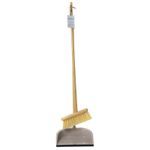 Living Nostalgia Traditional Upright Lobby Pan and Broom Set with Long Hanlde