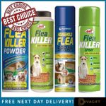 FLEA SPRAY POWDER KILLER FOR DOGS CATS FLEA TICK HOME HOUSEHOLD PROTECTION 200ML