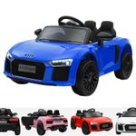 Audi R8 Spyder Super Sports Car Kids Ride On Car 12V Lights Parental Remote, MP3