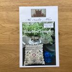  Bluebird Sampler 89x89st.  Cross Stitch Chart By The Scarlett House