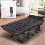 Camping Cot Heavy-Duty Portable Camping Bed  Folding Sleeping Bed with Mattress