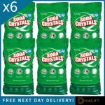 6 x DRI PAK SODA CRYSTALS 1KG BAG FOR HOUSEHOLD CLEANING UNBLOCK DRAINS SINKS