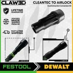 Festool Cleantec to DeWalt AirLock Conversion Kit Dust Adapter  D27/36 - DWV9000