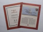 1d Penny Red Envelope with COA Westminster Certificate, Victorian 19th Century