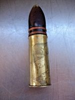 Rare Antique French 37mm Trench Art Inert Paperweight "Beausejour" 1916