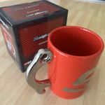 Snap On Tools Red Wrench Mug SSXWMUGPK24 Silver Chrome New / Boxed