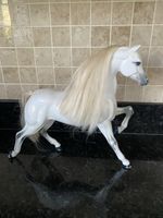 Vintage Barbie White Shimmer Horse Toy Prancing White Mare Blonde Mane