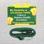 Hidden Disability  Card & Lanyard • 10 Colours Available Free Shipping 🚚