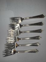 Antique Durgin Sterling Silver (.925) Forks Set of 6, Engraved ‘Doris’