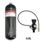 4500PSI 300Bar 6.8L Carbon Fiber HPA Tank High Pressure Fill Regulator Valve UK