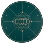 Round Poker Mat for Texas Hold'em 120cm Portable Foldable Anti-Slip Rubber Base