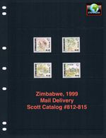 $2.50 Scott Value - 1999 ZIMBABWE Mail Delivery UPU 125th scarcer CV MNH NH UMM