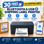 Bluetooth 4x6 Thermal Label Printer For Shipping Labels | eBay | Vinted | Amazon