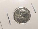 Lincoln cent mint error 1979 struct on Nickel only one like this