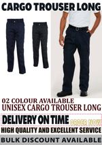  Uneek UC902 Work Cargo Combat Workwear Trousers Black/Navy Sizes 28" - 52" mens