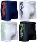 ACCLAIM Sendai Sports Fit Tribal Boxer Ribbed Tie Cord Swim Trunks Mens 2026