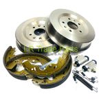 REAR BRAKE DRUMS, SHOES, CYLINDERS & SPRINGS FITS FREELANDER 1  (01-06) TD4