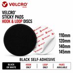 VELCRO® Sticky Pads Hook & Loop Discs – 110mm 120mm 140mm 145mm – Self Adhesive