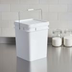 Square Plastic Container with Lid Versatile Use Food Grade Storage Pail