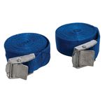Pack of 2 Cam Buckle Tie Down Strap Set Roof Rack Trailer Cargo 25mm x 2.5M Long