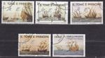 Historic Ships Complete Set Sao Tome e Principe barcos navires судов C2369