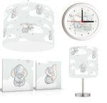 BABY DUMBO  Lampshade , Stick Lamp , Wall Art , Wall clock or Bundle Reusable