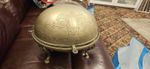 Antique Silver Plated Domed Serving Dish Tureen Decorative With Claw Feet