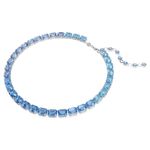 Millenia Tennis necklace Octagon cut, Colour gradient, Blue, Rhodium plated 5694