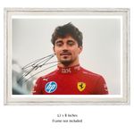 Charles Leclerc Hand Signed F1 Ferrari #1 12x8 Photo - PSA Approved Card & COA
