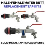 water butt outlet lever tap kit,options barb or click-lock,12",34" and 1" bsp