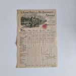 1918 Le Grand Hotel Et Del Iles Borromees Stresa Lake Maggiore Receipt C02930