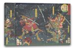 Canvas/Frames Tsukioka Yoshitoshi - Plum Blossoms in the Forrest of Ikuta, from