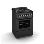HYE Electric Cooker 60cm Single Oven, Hot Plate Freestanding - Black C01FS60E17