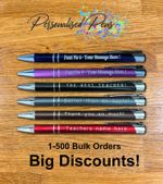 Personalised Pens 1-500 Bulk Order Stylus Pens Business LOGO TEXT Customise Pen