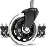 Office Chair Wheels Universal Stem: 7/16" (11mm) x 7/8" (22mm), black 