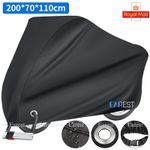 Heavy Duty Bike Cover for 2 Bikes Storage Waterproof 210D Bicycle Cover anti-UV