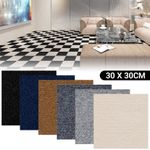 20/40/60x Self Adhesive Carpet Tiles Commercial Office Home Shop Retail Flooring