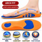 Orthotic Insoles for Arch Support Plantar Fasciitis Flat Feet & Heel Pain | 5-12