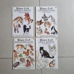 vintage iron on transfers 4 books punch needle Craft books Embroidery pyrography