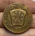44. FREEMASON MASONIC LODGE TOKEN