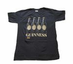 SUPER SALE Original Vintage Guinness T-Shirt “Bottles” Black Size Medium