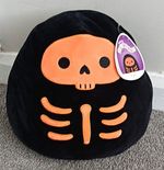 Squishmallows Fifi Black & Orange Skeleton Plush Soft Toy Small 15-35cm