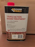 Everbuild Triple Action Wood Treatment 1lt CLEAR