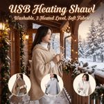 Wearable Warm Shawl Washable Leg Cover New USB Electric Heated Blanket Winter
