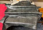 LEATHER SKINS,Hides,METALLIC SILVER CLOUDS  HN130  A