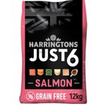 Harringtons Just 6 Complete Grain Free Dry Adult Dog Food Salmon 12kg