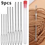 9pcs Large Eye Blunt Needles Wool Thick Knitter Yarn Hand Sewing Darning Set*